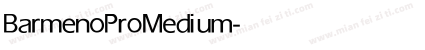 BarmenoPro Medium字体转换